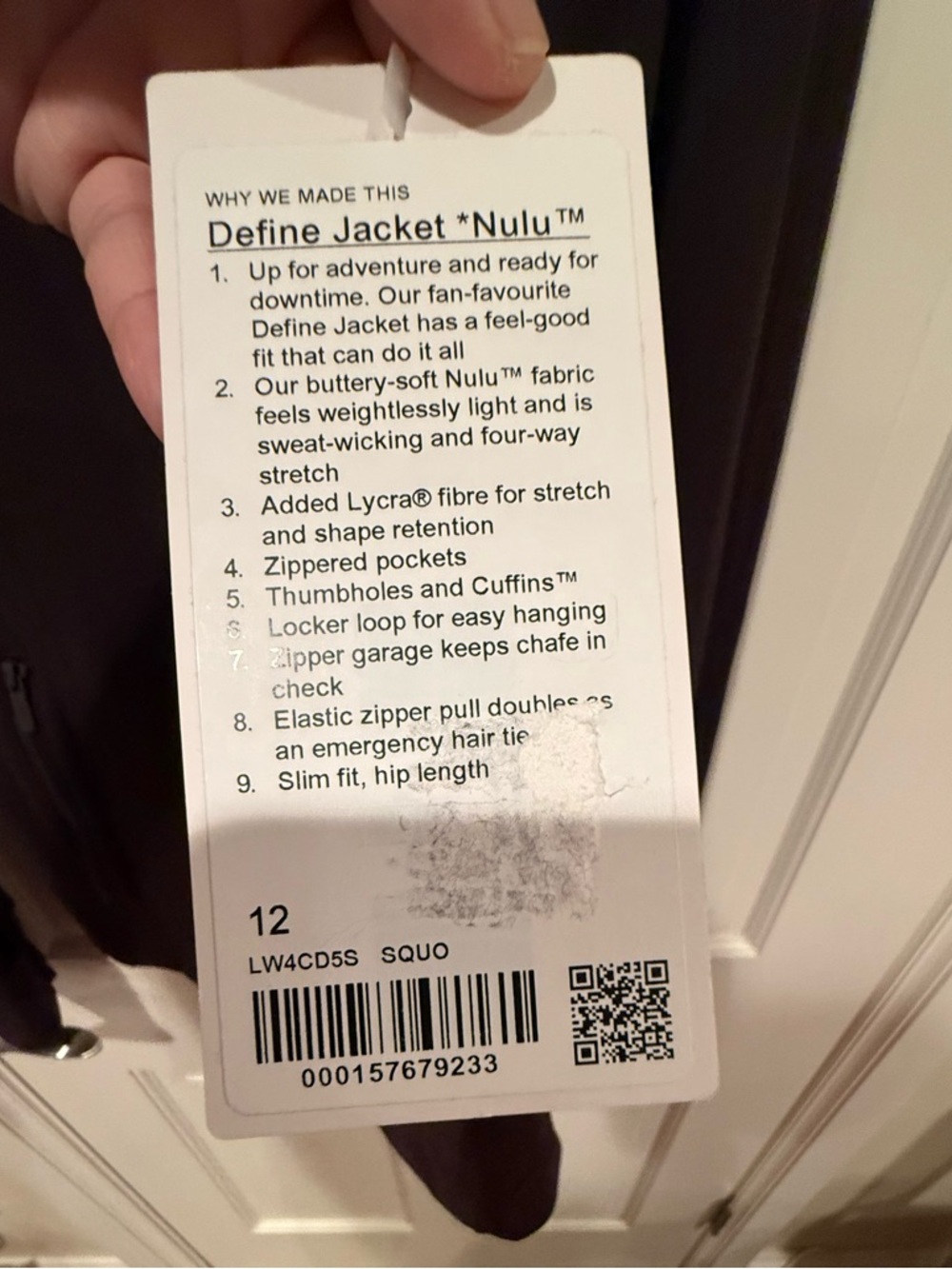 NWT Lululemon Brown Sequoia Define Jacket Nulu Full-Zip Hip Length Size 12 - Picture 4 of 8